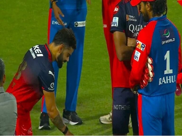 | virat kohli reminds kl rahul my ground celebration after winning match in delhi stadium againts delhi capitals