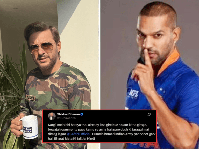 Shikhar Dhawan Slams Shahid Afridi over Pahalgam Terror Attack statement post goes viral | शिखर धवनने शाहिद आफ्रिदीला दाखवून दिली आपली जागा; म्हणाला, ” आम्ही तुम्हाला कारगिलमध्येही…”