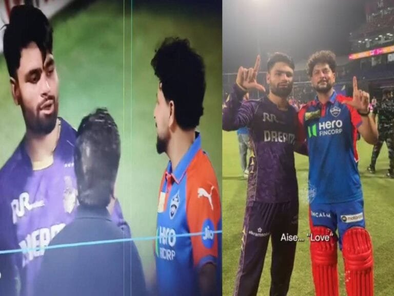 kkr give clarification after kuldeep yadav and rinku singh slapped video viral