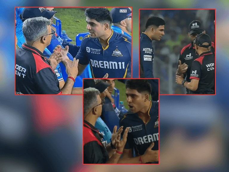 Shubman Gill Fight With Umpire Twice In GT vs SRH Same Match video viral | इतका राग…भर मैदानातच कर्णधार शुभमन गिलची पंचांशी दोनदा बाचाबाची, गुजरात-हैदराबाद सामन्यात हाय व्होल्टेज ड्रामा