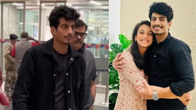 Watch: स्मृति मंधाना के साथ शादी पोस्टपोन के बाद पहली बार पब्लिक में दिखे पलाश मुच्छल, चेहरे पर दिखी उदासी